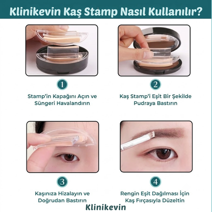 KlinikEvin™  Brow Stamper Pro (Kaş Şekillendirme Kiti)