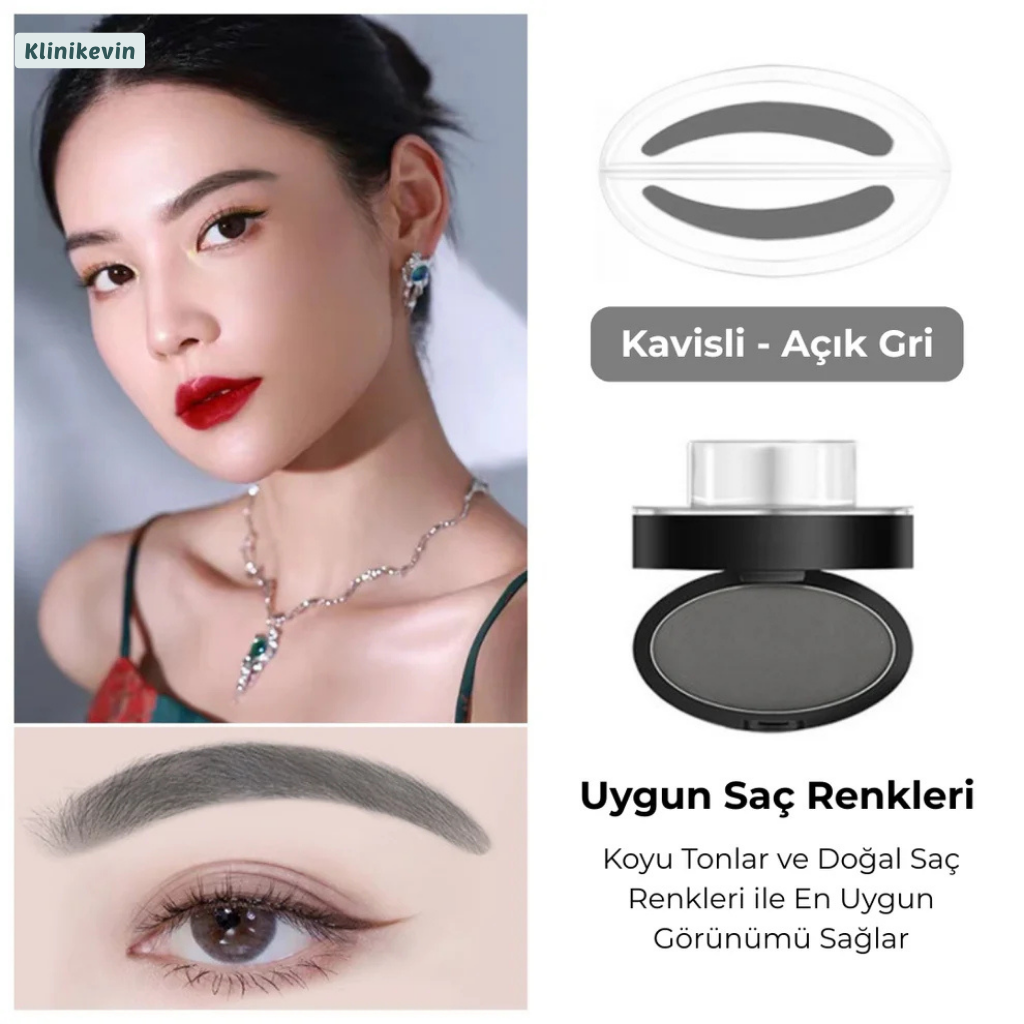 KlinikEvin™  Brow Stamper Pro (Kaş Şekillendirme Kiti)