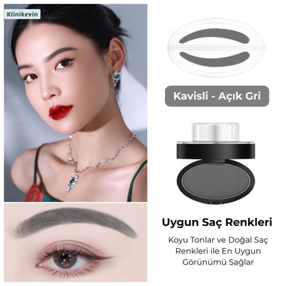 KlinikEvin™  Brow Stamper Pro (Kaş Şekillendirme Kiti)
