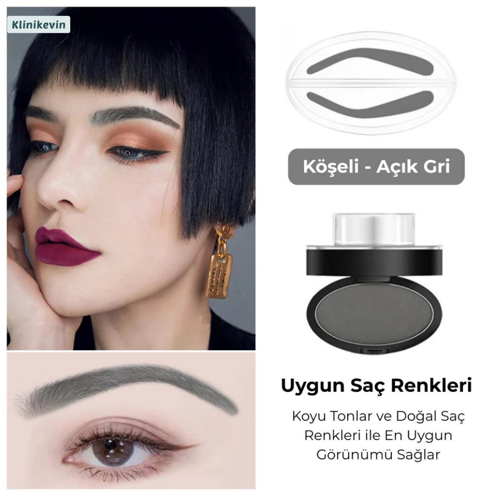 KlinikEvin™  Brow Stamper Pro (Kaş Şekillendirme Kiti)