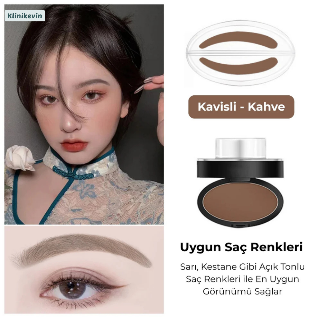 KlinikEvin™  Brow Stamper Pro (Kaş Şekillendirme Kiti)
