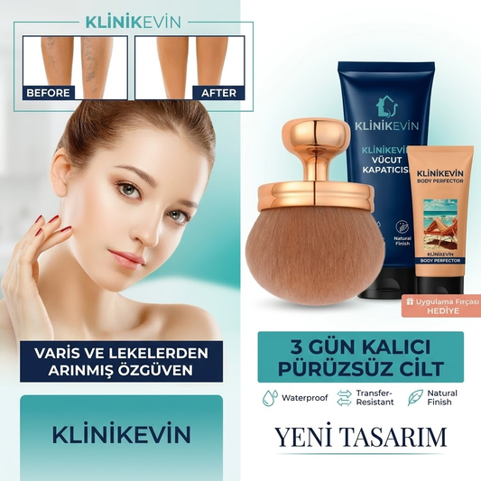 KlinikEvin DermaCover Ultra (Kalıcı Vücut Kapatıcısı & Pürüzsüzleştirici Efekt)