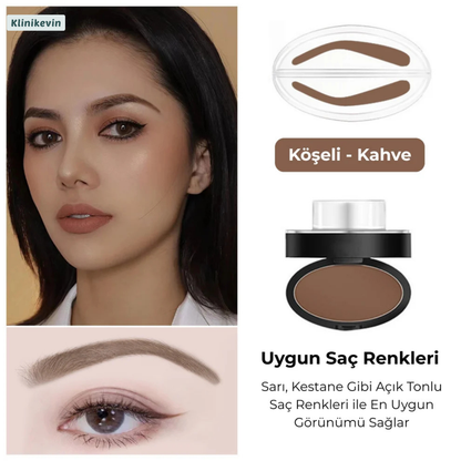 KlinikEvin™  Brow Stamper Pro (Kaş Şekillendirme Kiti)