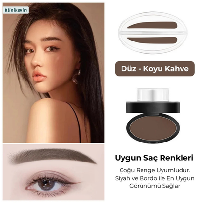 KlinikEvin™  Brow Stamper Pro (Kaş Şekillendirme Kiti)
