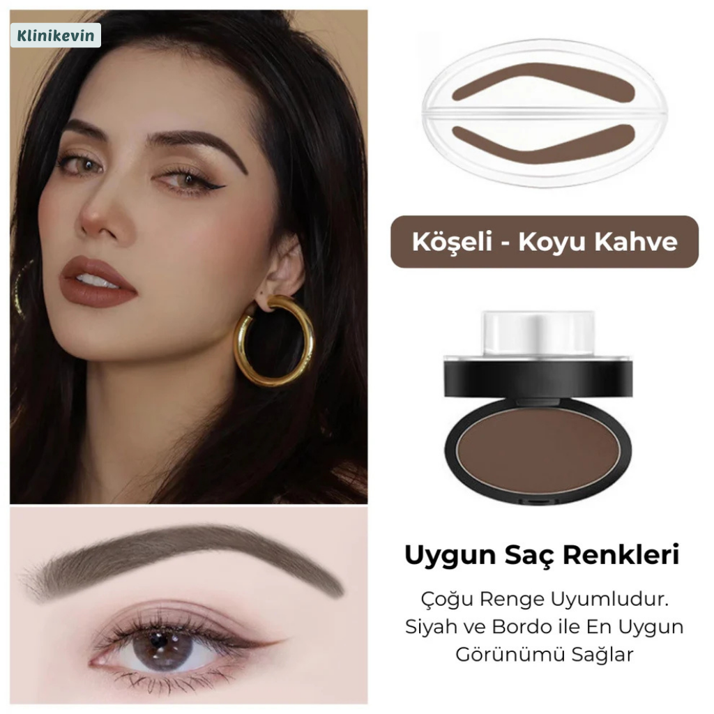 KlinikEvin™  Brow Stamper Pro (Kaş Şekillendirme Kiti)