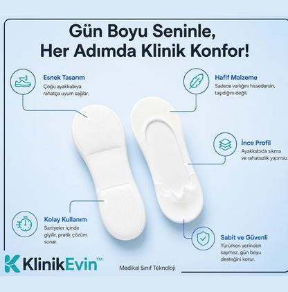 KlinikEvin™ Ortopedik Destek & Günlük Pamuk Çorap